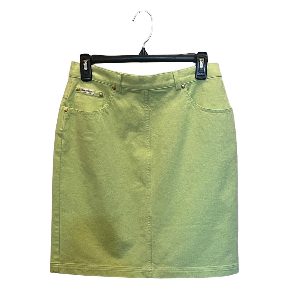 Escada sport mini sporty green skirt summer chic